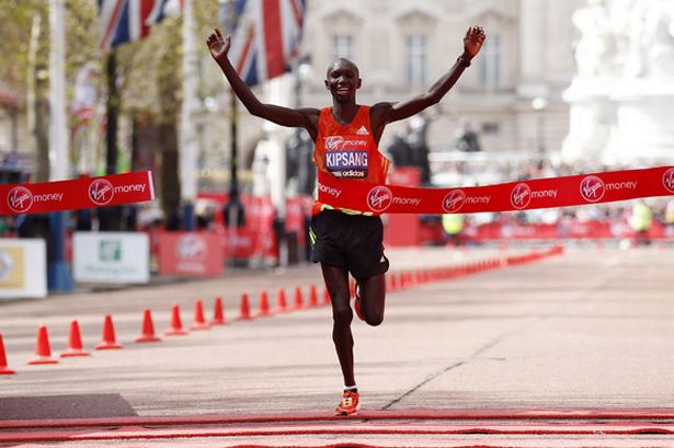 Wilson Kipsang of Kenya wins the Men's London marathon-802281