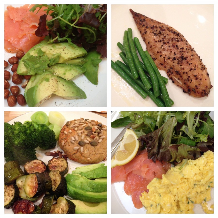 Some of the meals I've eaten on 'Fish & Greens' this week